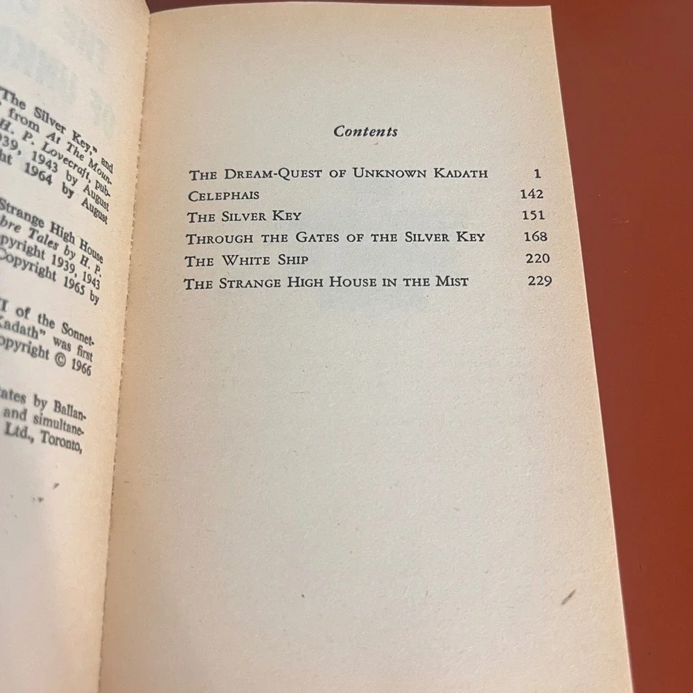 HP Lovecraft The Dream-Quest of Unknown Kadath Del Rey Paperback 1983 Whelan Art